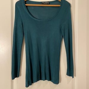 dolce & gabbana / green long sleeve shirt / fits size small